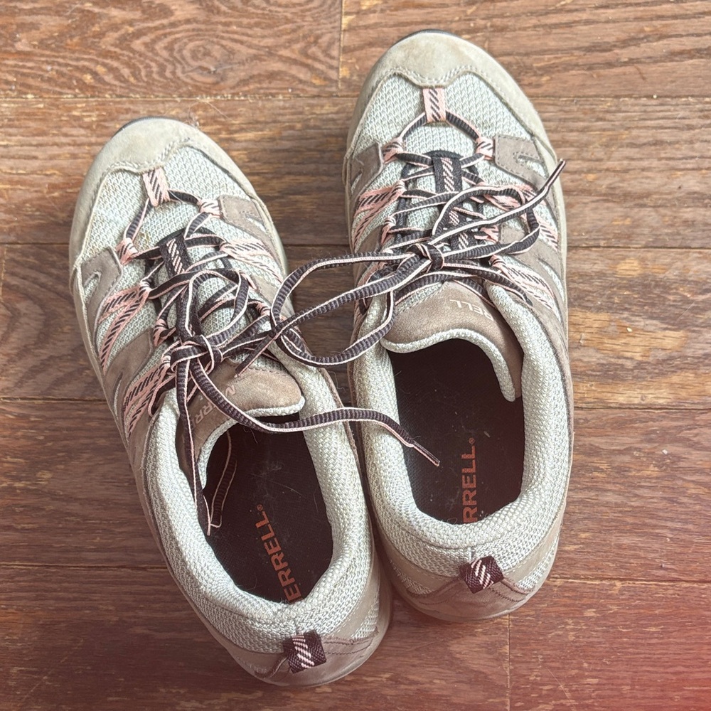 Merrell Tan and Pink Outdoor Shoes